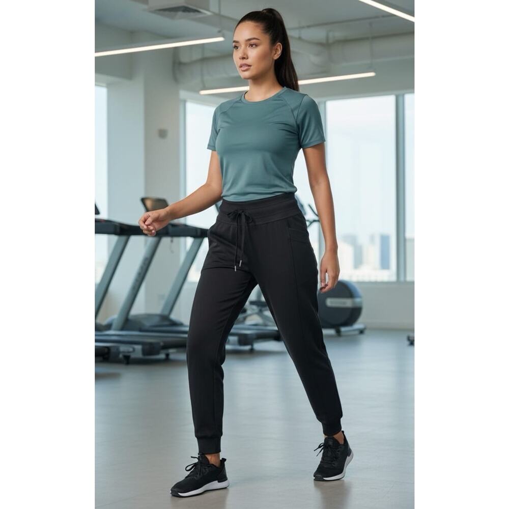 Women’s Jogger Pants 32 Degrees Heat Athletic Athleisure Black Size Large